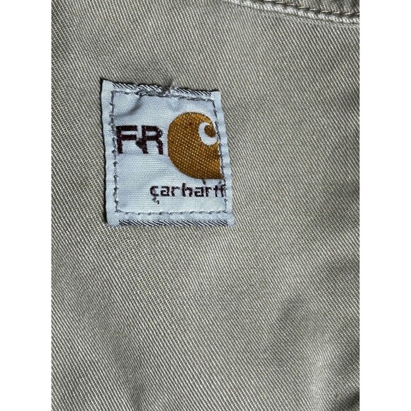 Carhartt FR Men's Khaki/Tan Size 44 Short Coveralls RN# 14806 - Picture 12 of 12
